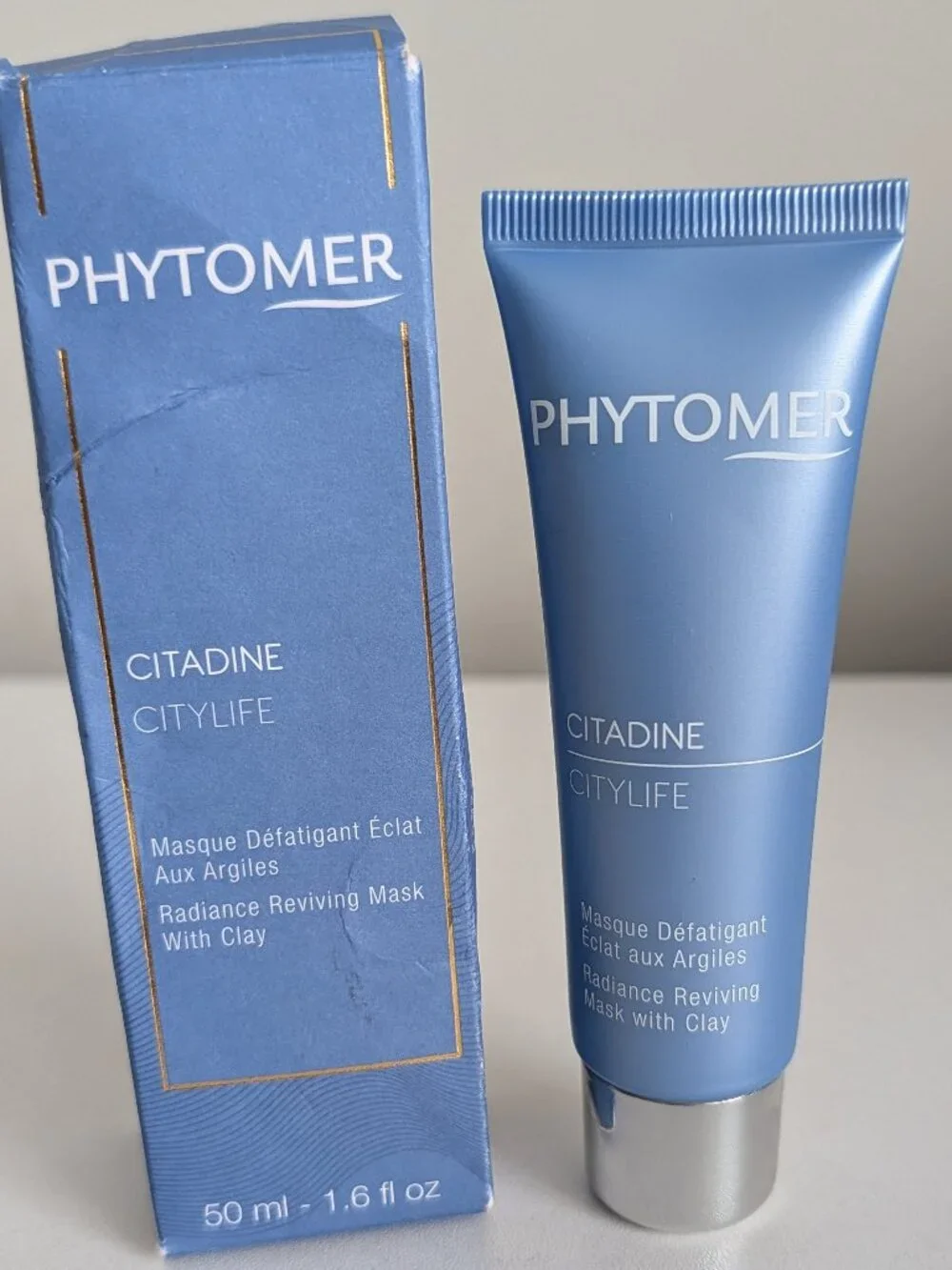 Phytomer Citylife Radiance Reviving Mask With Clay 1.6oz/50ml New w Box SEALED